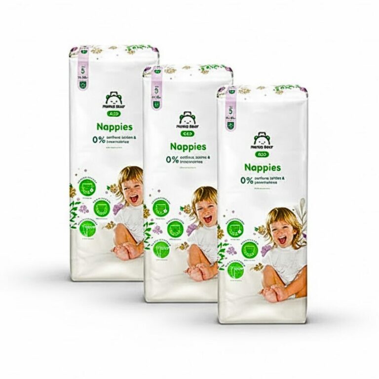 Love & Green Couches Bébé Taille 4 (7-14 Kg) - Pack 1 Mois 184 Couches Écologiques