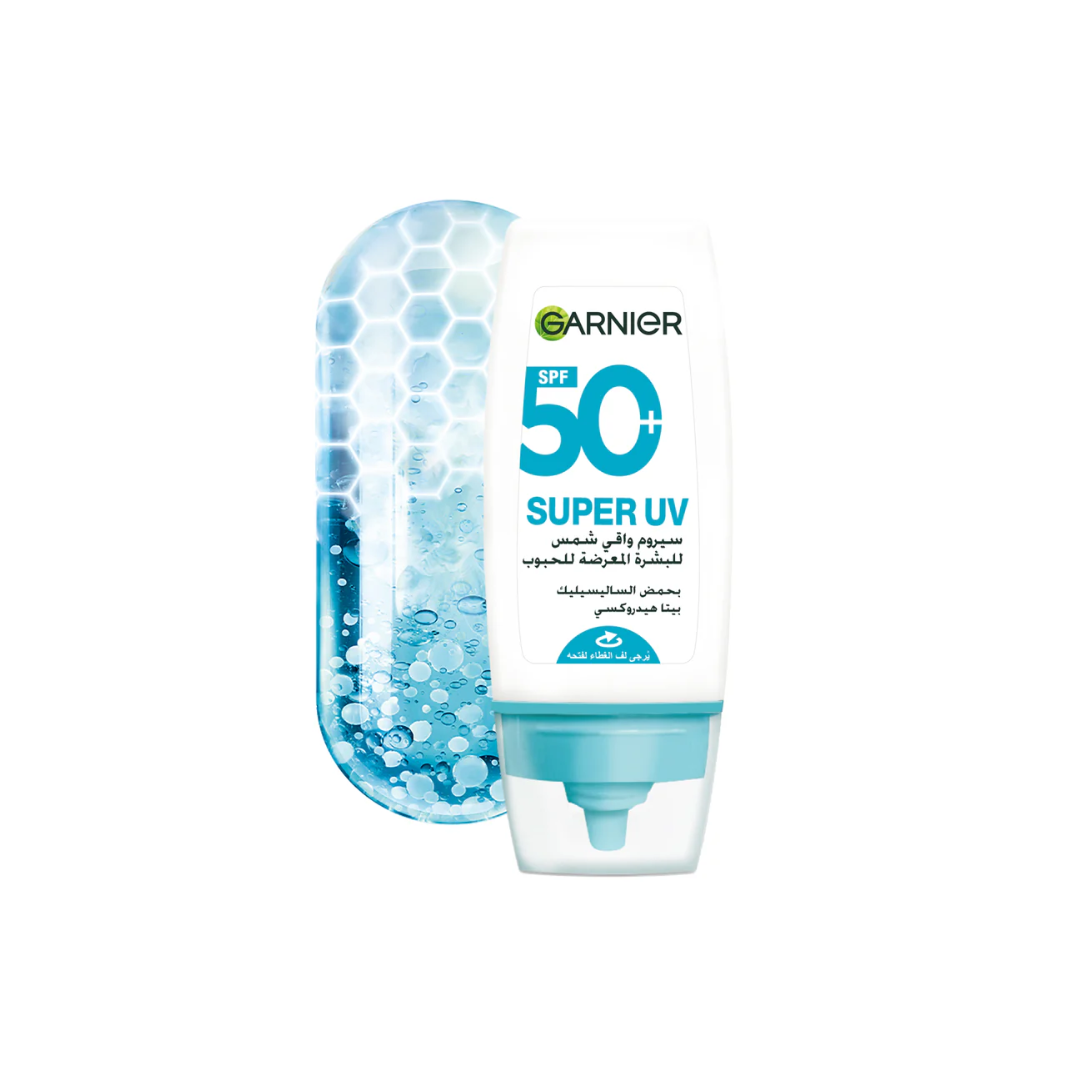 Garnier Super UV Anti-Acne Serum Spf50+ 30ml 1 Garnier Super UV Anti-Acne Serum Spf50+ 30ml