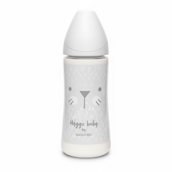 Suavinex Biberon Avec Tetine Ronde Debit Rapide +4m 360ml GY L2