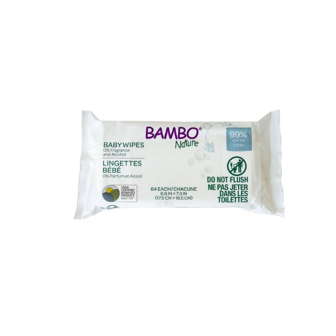 Bambo-Lingettes-Bambo-Nature-64-pieces Bambo Lingettes Bambo Nature 64 pieces | Urban Drug store