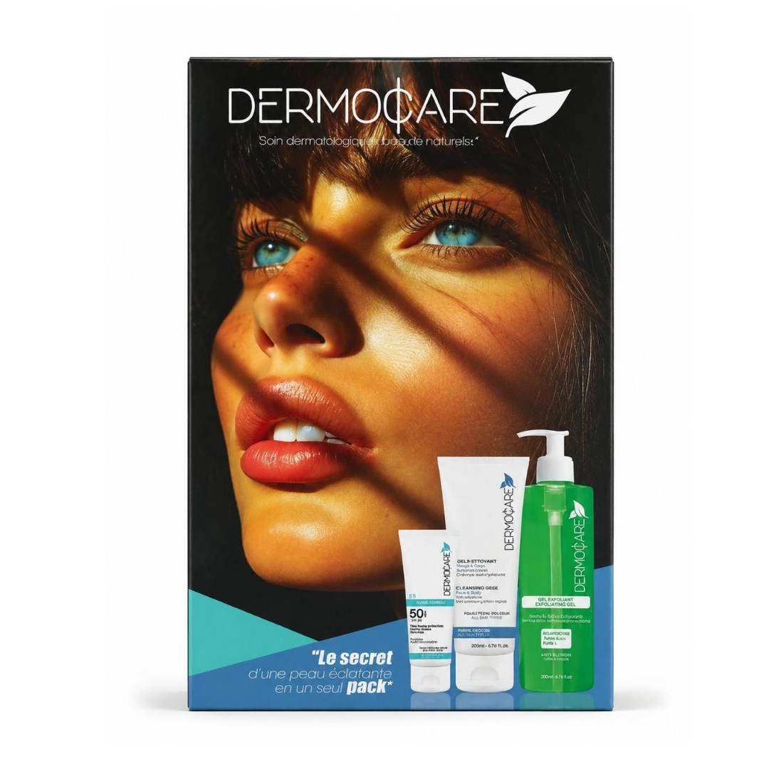 Dermocare Ecran Fluide + Creme Gommante + Gel Nettoyante 200ml PACK 1 Dermocare Ecran Fluide + Creme Gommante + Gel Nettoyante 200ml PACK