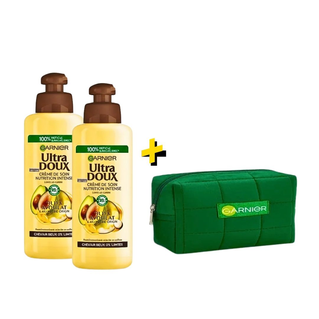 Garnier Ultra Doux Serum Hair Avocat 2x200ml + Serviette pack 1 Garnier Ultra Doux Serum Hair Avocat 2x200ml + Serviette pack