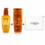 Elseve Huile Extraordinaire Jojoba+shampooing 200ml+Trousse Blanche Pack