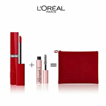 L'oreal Laque Resistance 420 Rouge+Mini Lash Paradise +Trouse Rouge Pack