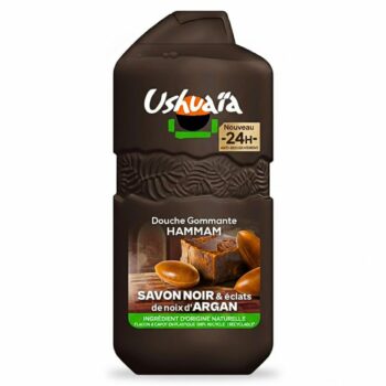 Ushuaia Douche Gommante Hammam Savon Noir 280ml
