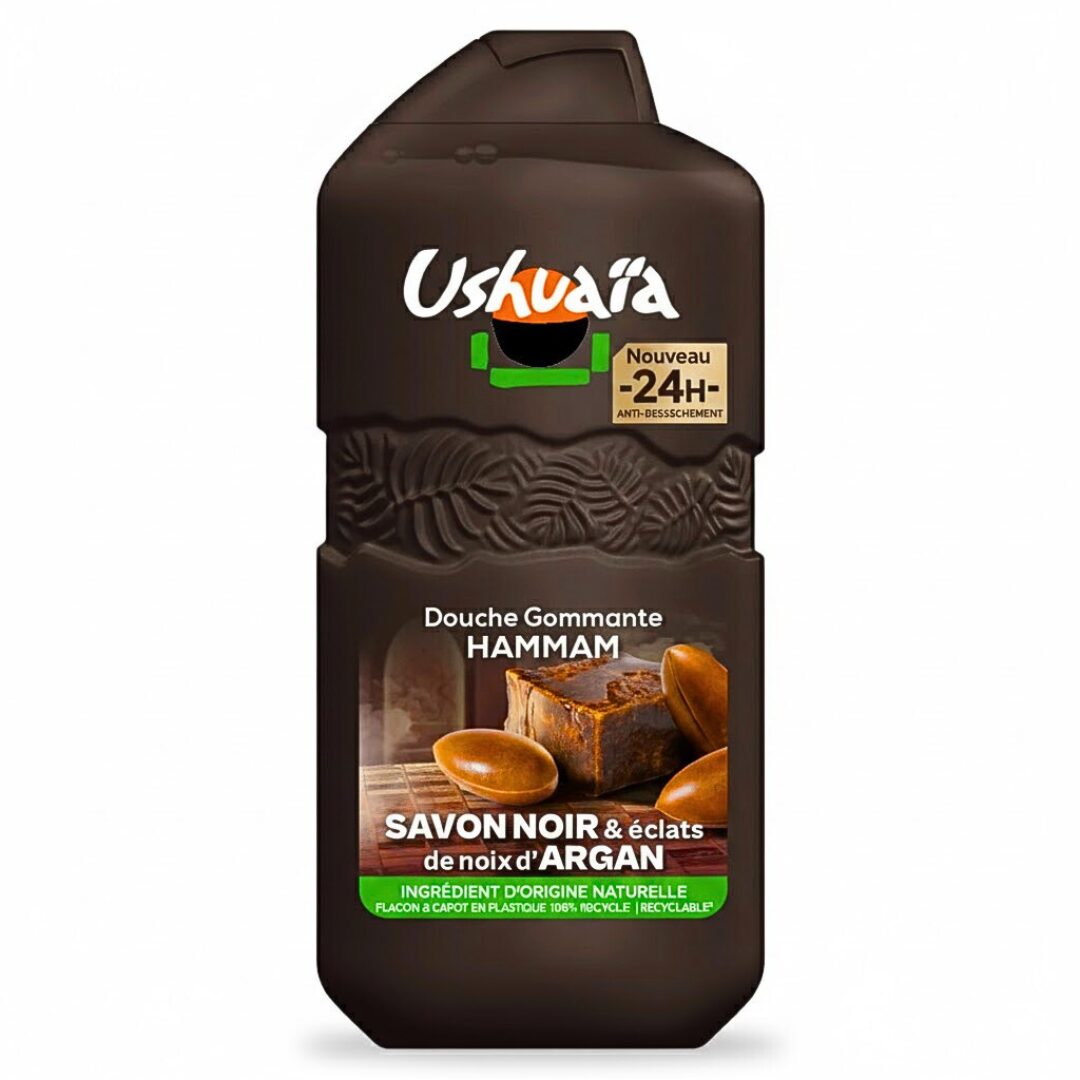USH-Douche-Gommante-Hammam-Savon-Noir-280ml USH Douche Gommante Hammam Savon Noir 280ml | Urban Drug store