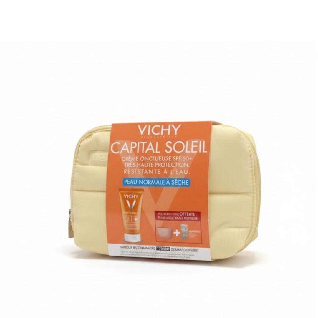 Vichy-Capital-Soleil-Creme-Octueuse-spf50-50ml-Peaux-Normales-a-seches-Trousse Vichy Capital Soleil Creme Octueuse spf50 50ml Peaux Normales a seches Trousse | Urban Drug store
