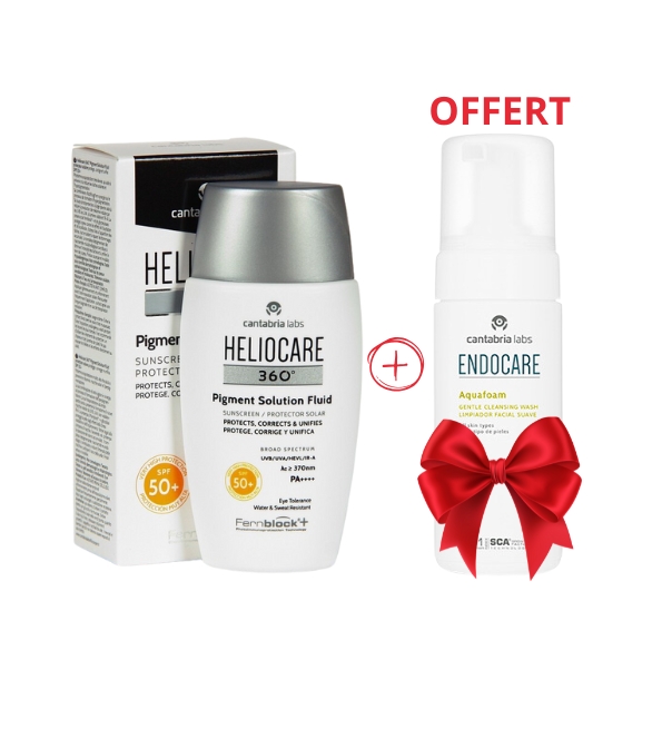 PACK HELIOCARE PIGMENT SOLUTION 50ML+ENDOCARE AQUAFORM