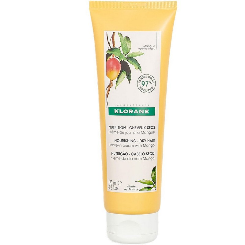 Klorane Crème de Jour Sans Rinçage au Beurre de Mangue - 125 ml 1 Klorane Crème de Jour Sans Rinçage au Beurre de Mangue - 125 ml