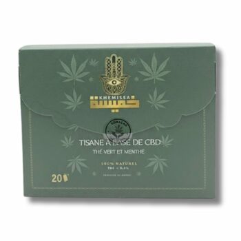 Khemissa CBD Tisane Tisane The Vert & Menthe Boite De 20 Sachets