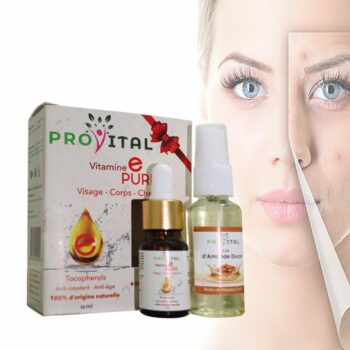 Pro vital Vitamine E pure 10ml+huile d'amande douce pack