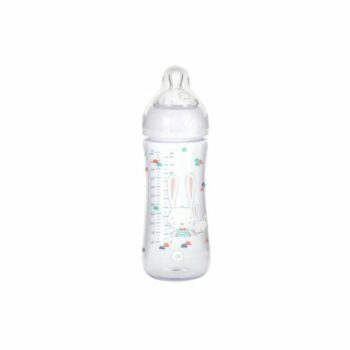 Bébé Conf Biberon Émotion PP Blanc 6-24m 360ml