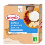 Babybio Gourde Brasse Framboise Banane 4x85g