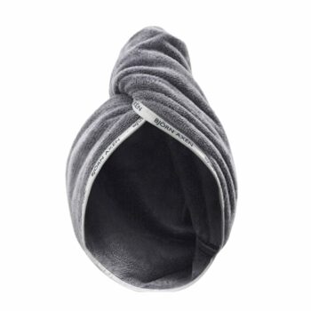 Bjorn Axen Serviette Turban Pour Cheveux Grise
