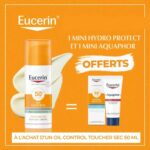 Eucerin "Oil Control 50ml+Hydro Protect 5ml+Baume Reparateur 5ml Format voyage" Pack