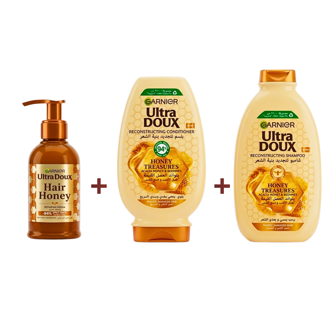 Garnier Ultra Doux Conditioner 200+Shampoing 200ml+Serum 115ml Coffret 1 Garnier Ultra Doux Conditioner 200+Shampoing 200ml+Serum 115ml Coffret