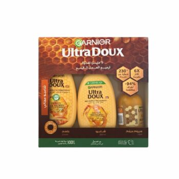 Garnier Ultra Doux Conditioner 200+Shampoing 200ml+Serum 115ml Coffret