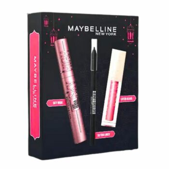 Maybelline Eid Sky High + Lifter Gloss004 Silk + Tatt Gel Liner Pack