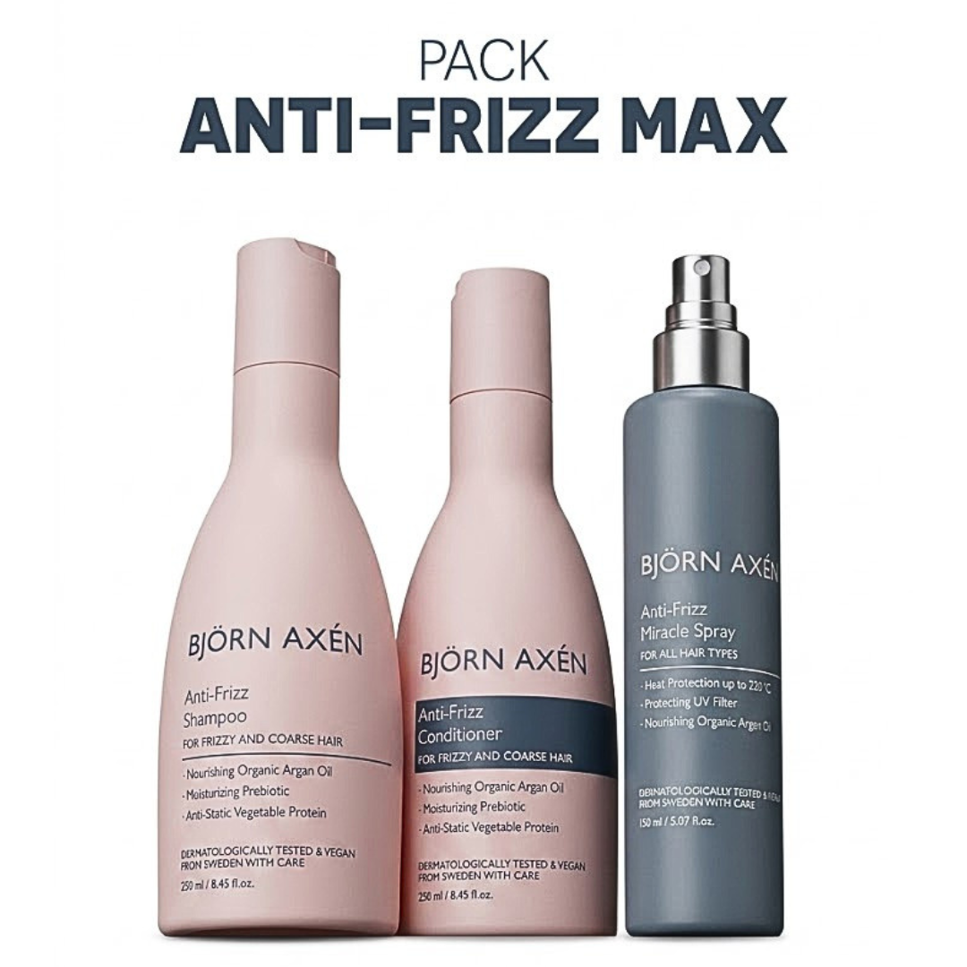Bjorn Axen Anti-Frizz Max Shampoing+Conditioner+Miracle Spray Pack 1 Bjorn Axen Anti-Frizz Max Shampoing+Conditioner+Miracle Spray Pack