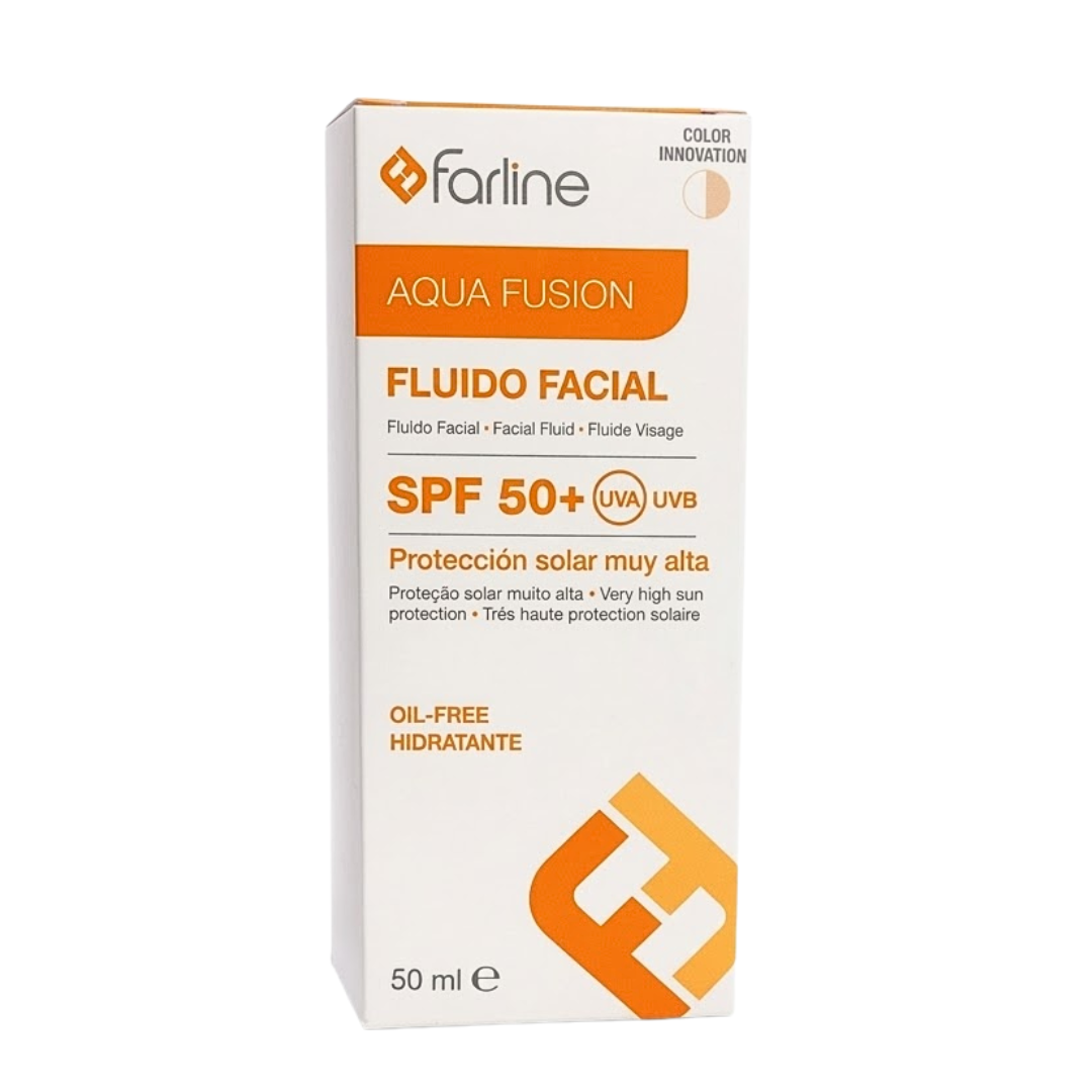 Farline Ecran Solaire Aqua Fluide Color Spf50+ 50ml 1 Farline Ecran Solaire Aqua Fluide Color Spf50+ 50ml