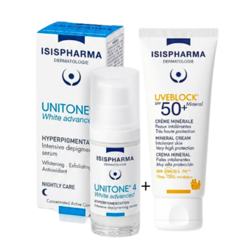 Isispharma Unitone 4 White Advanced +Uveblock Mineral Teinte Spf50+ 40ml Pack