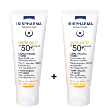 Isis Uveblock Mineral teinte spf50+ 2*40ml pack