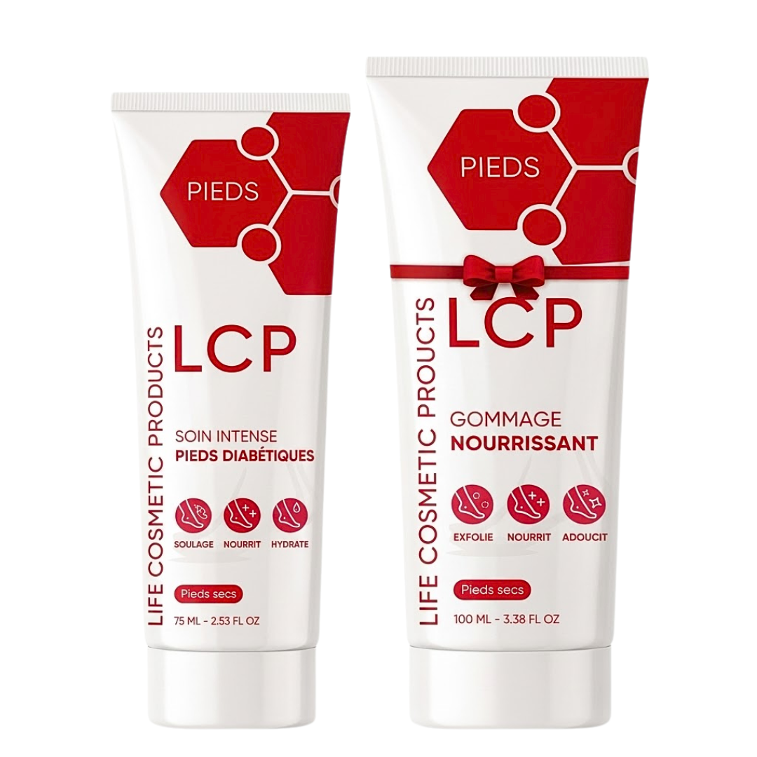 LCP Diabetiques Soin Intense Pieds 75ml+Gommage 100ml Pack 1 LCP Diabetiques Soin Intense Pieds 75ml+Gommage 100ml Pack