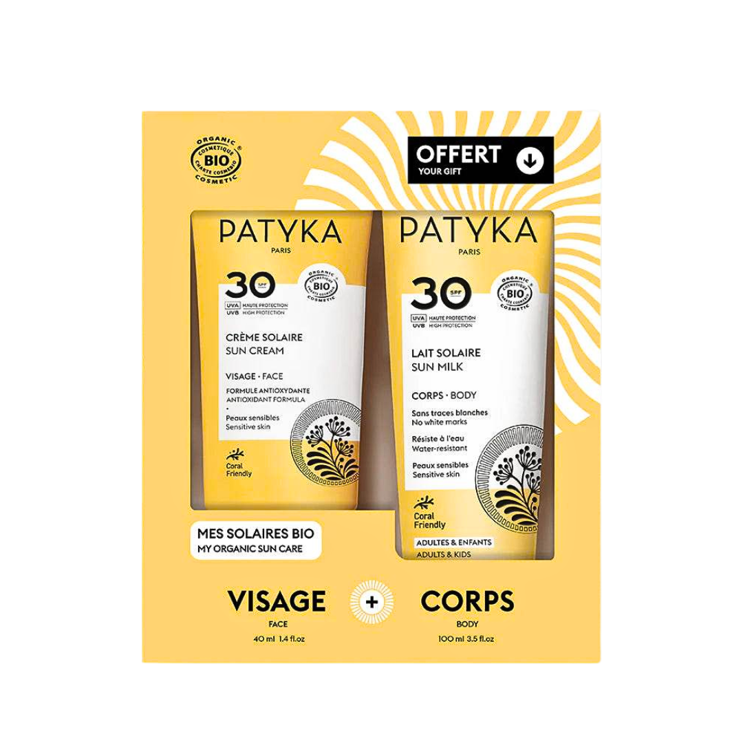 Patyka Creme Solaire Visage Spf30+Lait Solaire Corps Spf30 Coffret 1 Patyka Creme Solaire Visage Spf30+Lait Solaire Corps Spf30 Coffret
