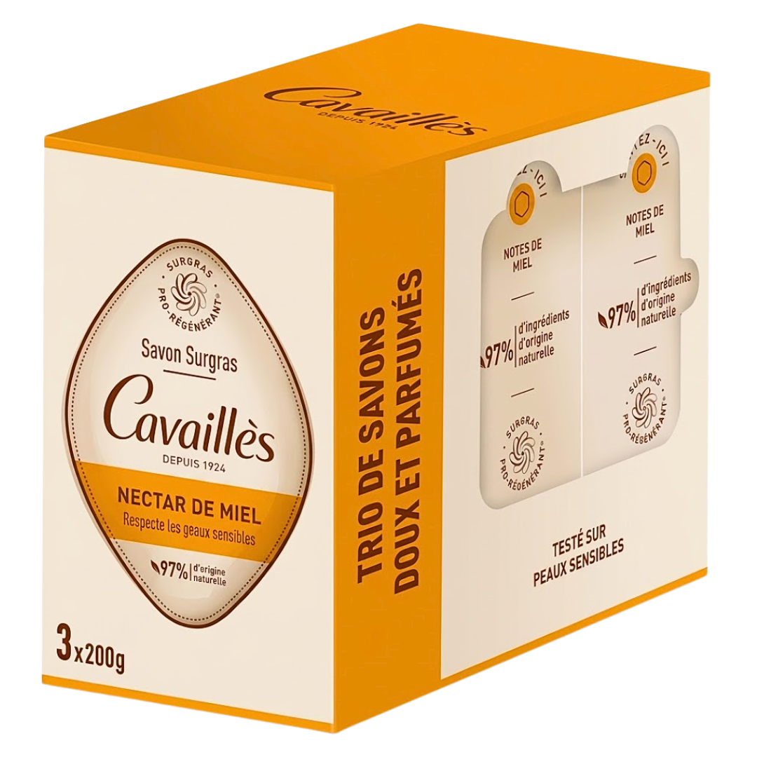 Roge Cavailles Trio Savon Surgras Nectar De Miel 3x200ml Pack 1 Roge Cavailles Trio Savon Surgras Nectar De Miel 3x200ml Pack