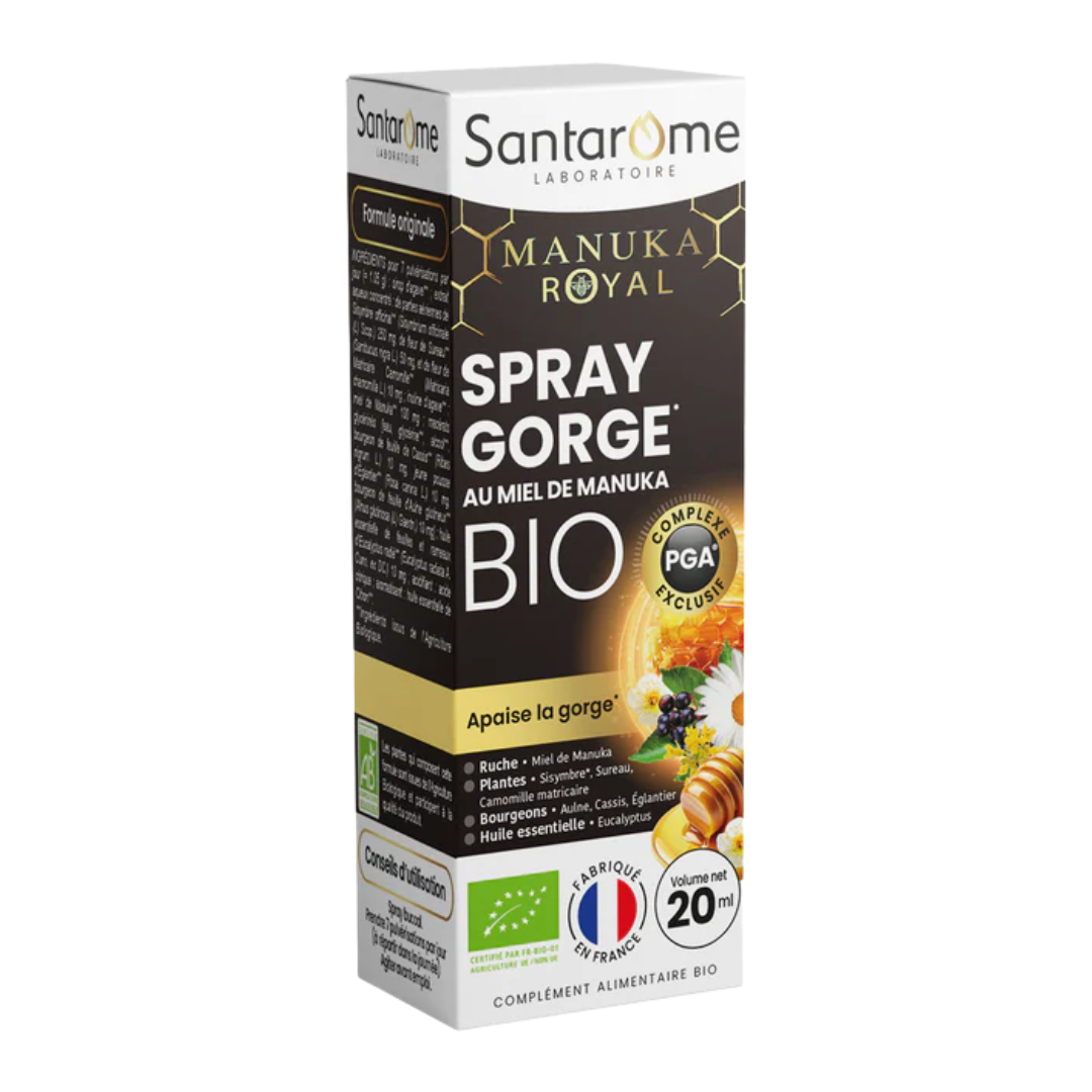 Santarome Spray Gorge Au Miel De Manuka 20ml 1 Santarome Spray Gorge Au Miel De Manuka 20ml