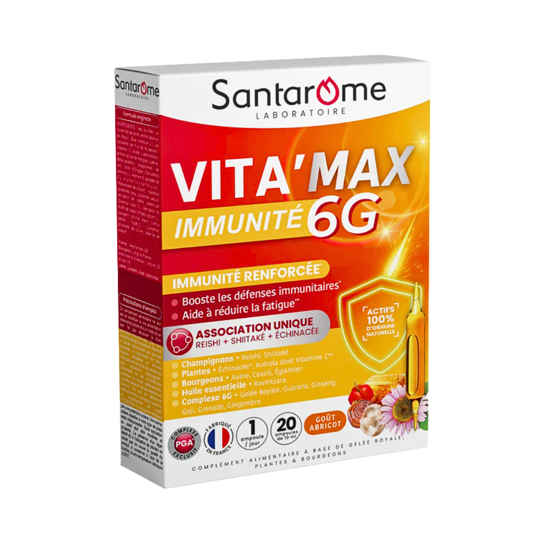 Santarome Vit'Max 6G 20Ampoules x 10ml 1 Santarome Vit'Max 6G 20Ampoules x 10ml