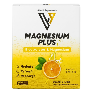 Vhealth Maghnesium Plus Lemon Box of 2 Tubes 20Tablets