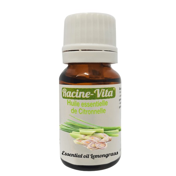 RACINE VITA HUILE ESSENTIELLE DE CITRONNELLE 10 ML 1 RACINE VITA HUILE ESSENTIELLE DE CITRONNELLE 10 ML