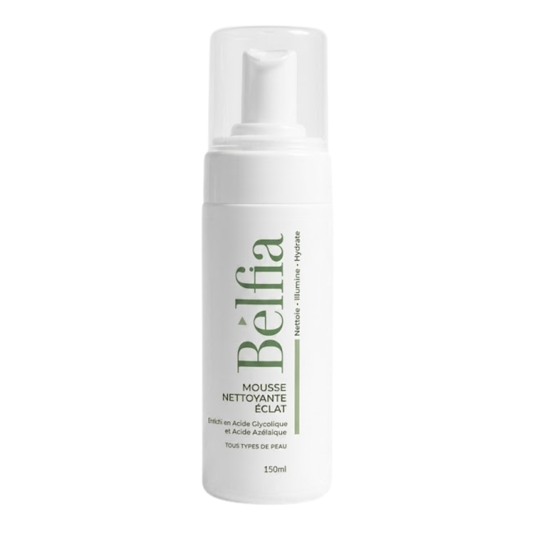 Belfia Mousse Nettoyante Eclat 150ml 1 Belfia Mousse Nettoyante Eclat 150ml