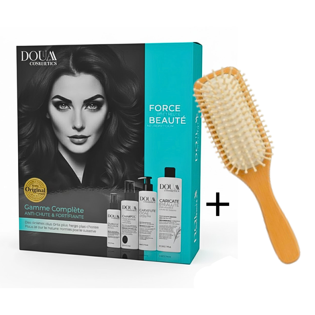 Douaa Cosmetics Pack Anti-Chute & Fortifiante + Brosse Cheveux 1 Douaa Cosmetics Pack Anti-Chute & Fortifiante + Brosse Cheveux