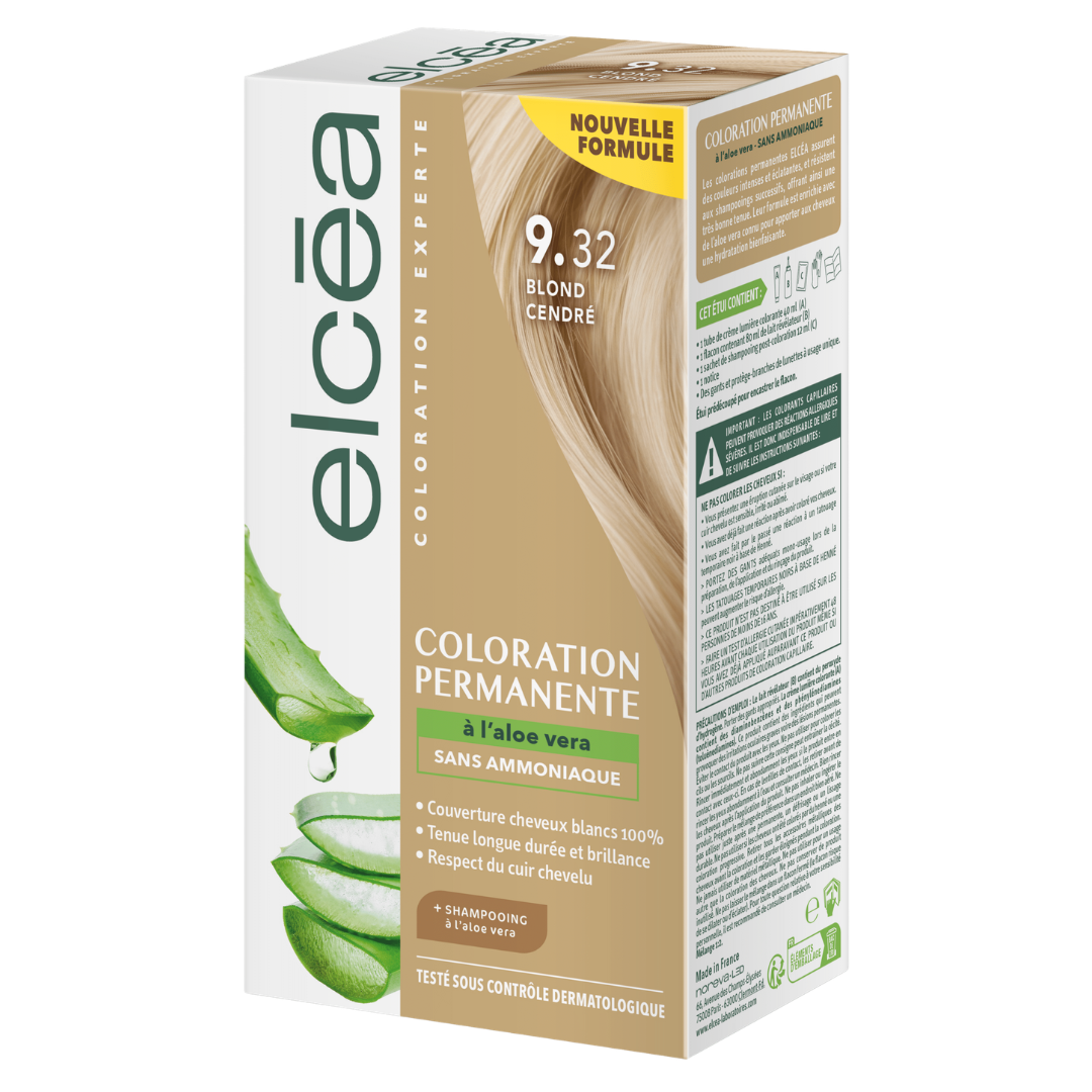 Elcea Coloration Permanente Blond ASH 9.32 1 Elcea Coloration Permanente Blond ASH 9.32