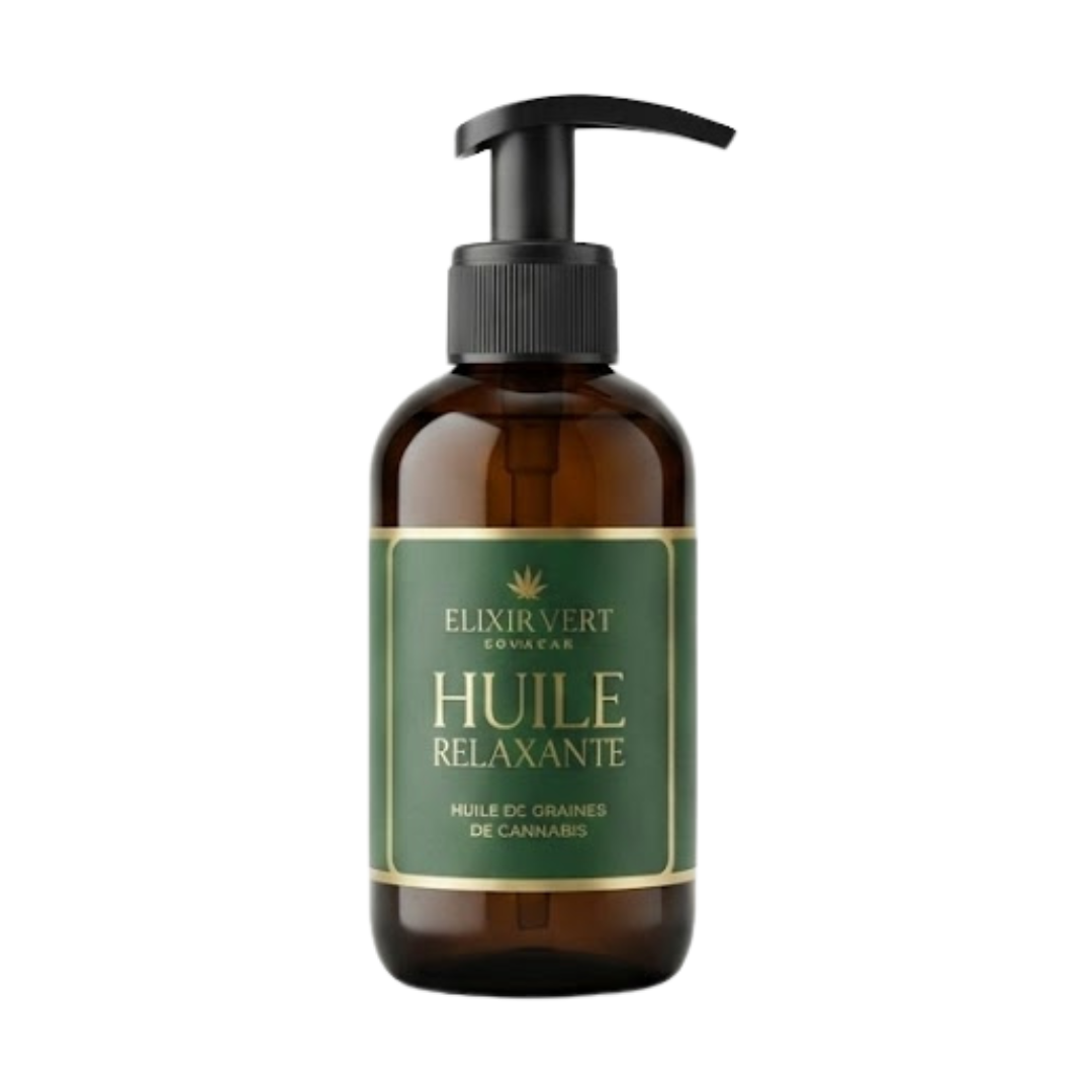 Elixir Vert Huile Relaxante 200ml 1 Elixir Vert Huile Relaxante 200ml