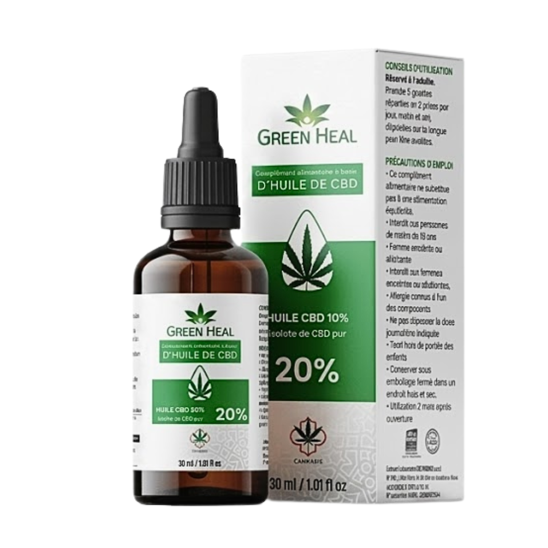Green Heal Huile De CBD ISOLAT PUR 20% 15ml 1 Green Heal Huile De CBD ISOLAT PUR 20% 15ml