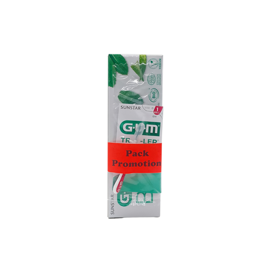 Gum Dentifrice Bio 75ml + Brosse 1314 Pack