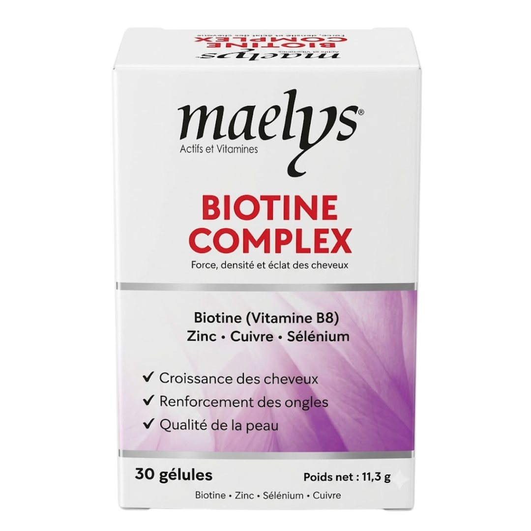Maelys Biotine Complex 30 Gelules 1 Maelys Biotine Complex 30 Gelules