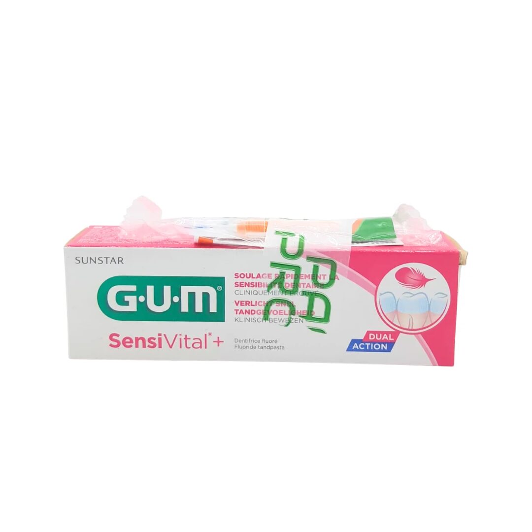 Gum dent sensivital plus 75ml+Brossette 1314 Ech pack