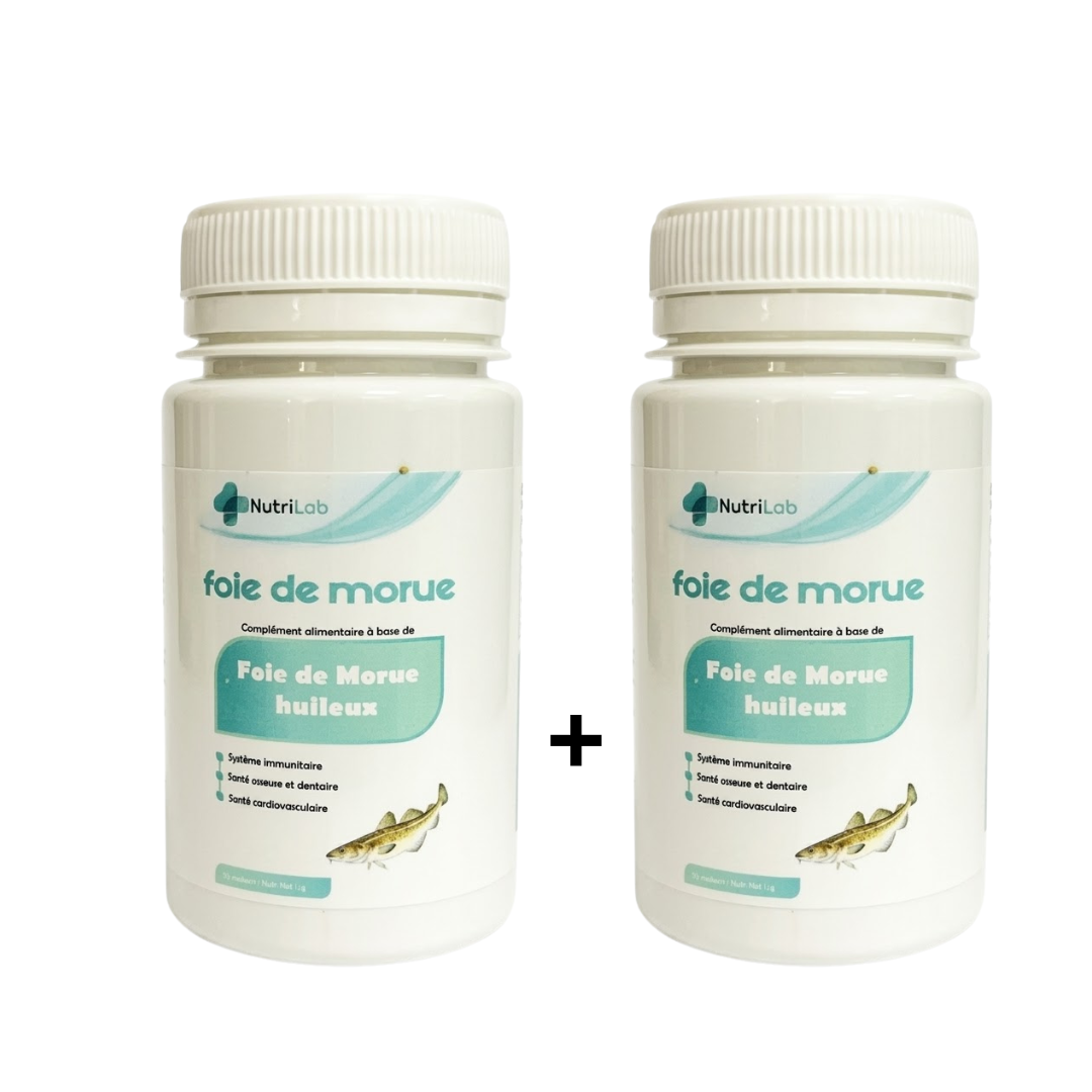 Nutrilab Foie De Morue 2x30 Gelules Pack