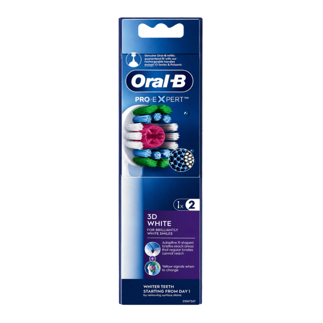 Oral-B 2 Recharge Pour Brosse Electrique 3D White 1 Oral-B 2 Recharge Pour Brosse Electrique 3D White