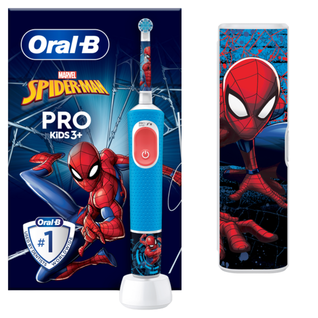 Oral-B Brosse A Dents Rechargeable kids Spiderman +3ans 1 Oral-B Brosse A Dents Rechargeable kids Spiderman +3ans