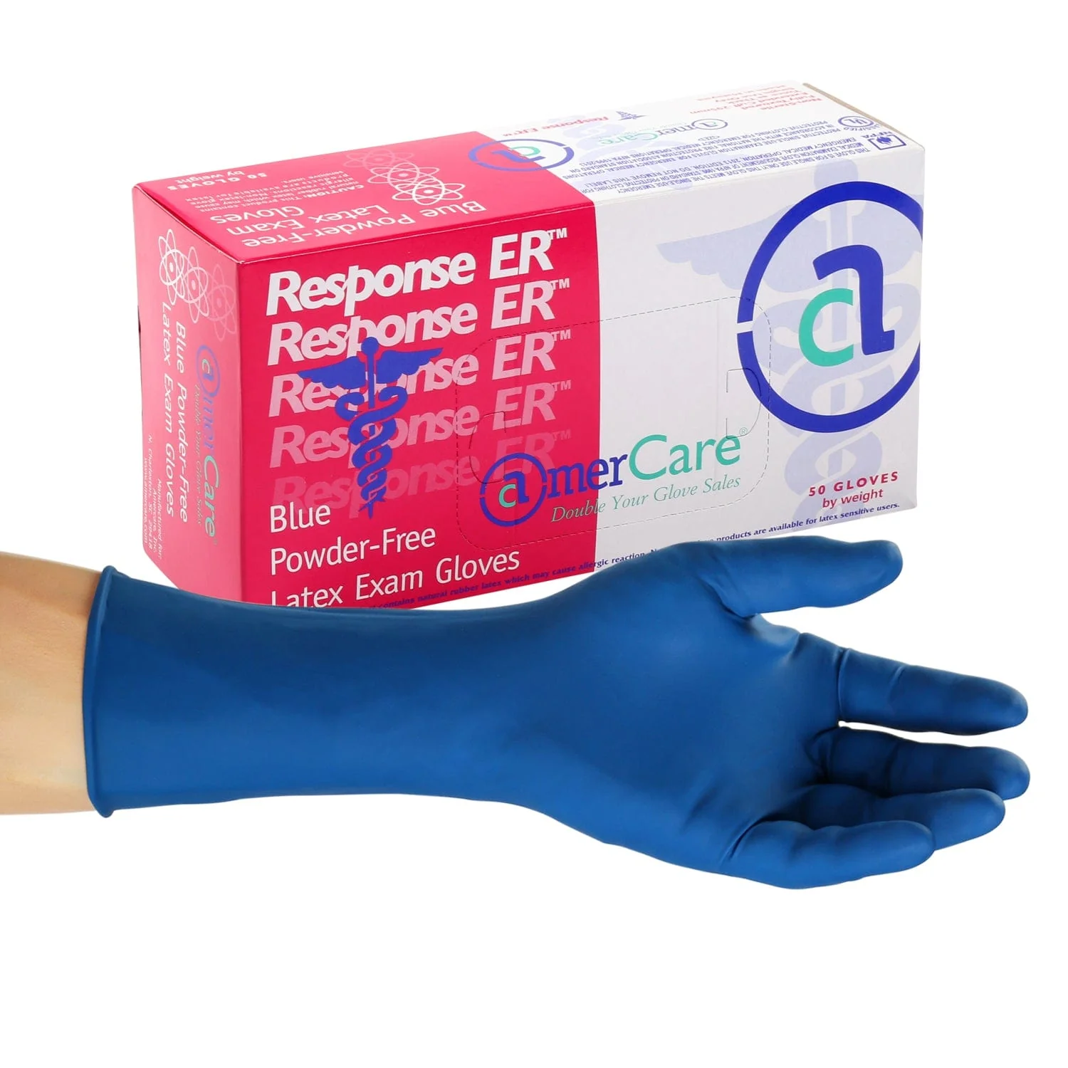 ER-GLOVE LATEX EXAMINATION GLOVES 100PCS 1 ER-GLOVE LATEX EXAMINATION GLOVES 100PCS