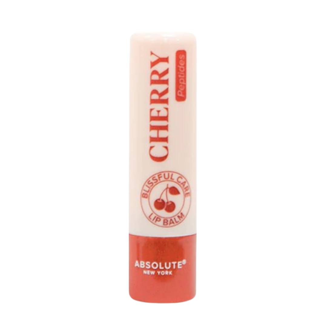 Absolute New York Blissful Care Cherry Peptide Lipstick Balm 1 Absolute New York Blissful Care Cherry Peptide Lipstick Balm