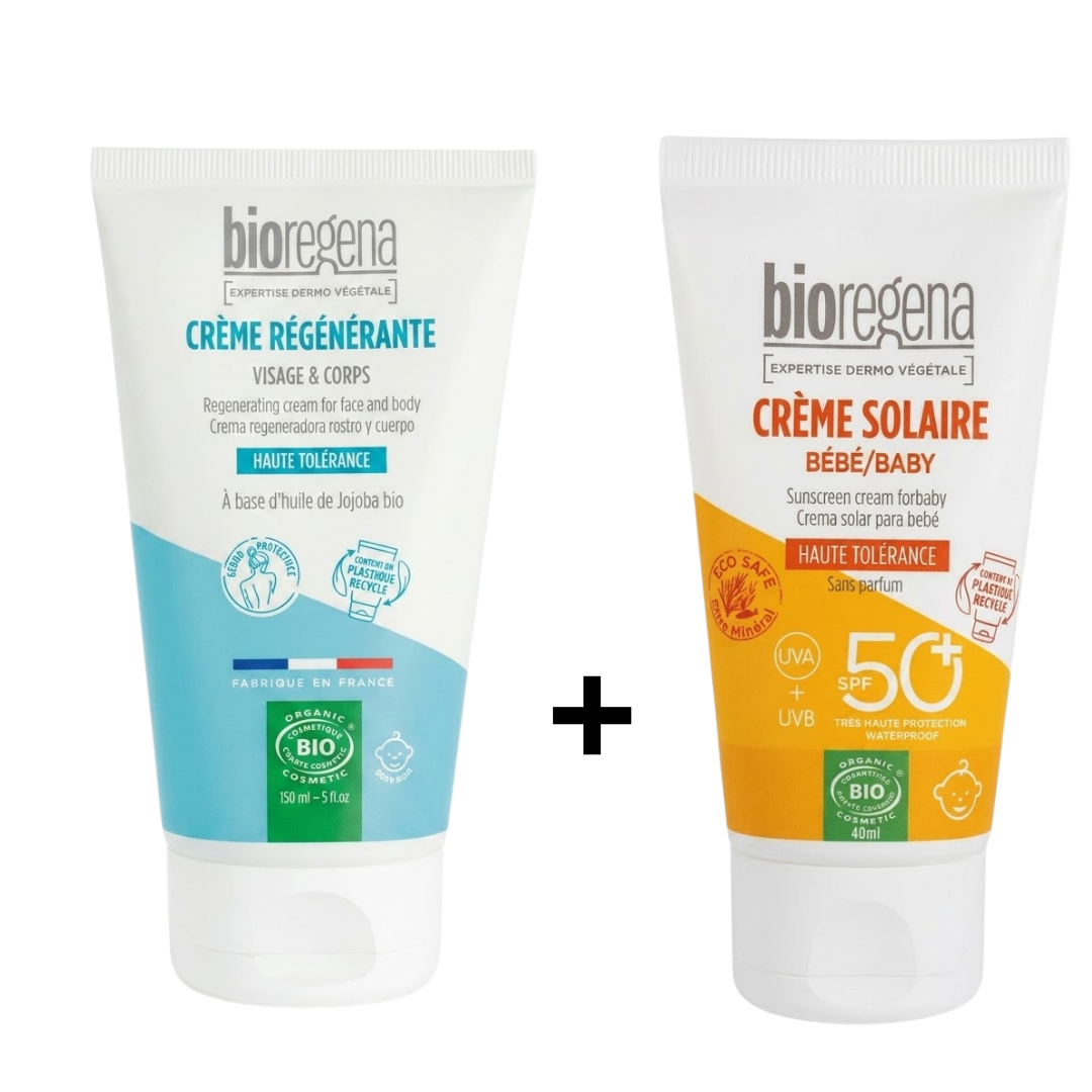 Bioregena Creme Solaire Bebe SPF50+ 40ml+Creme Regenerante 150ml Pack 1 Bioregena Creme Solaire Bebe SPF50+ 40ml+Creme Regenerante 150ml Pack