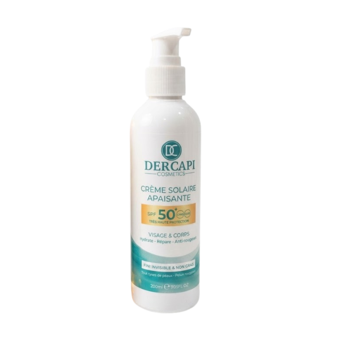 Dercapi Creme Solaire Apaisante Spf50+ 200ml 1 Dercapi Creme Solaire Apaisante Spf50+ 200ml