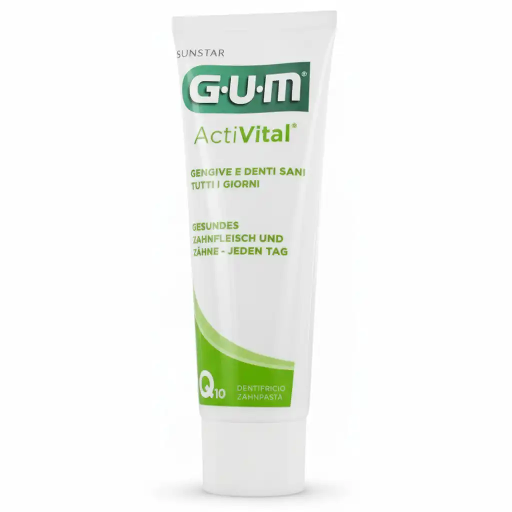 Gum Dentifrice ActiVital 75ml + Brosse à Dent Offerte