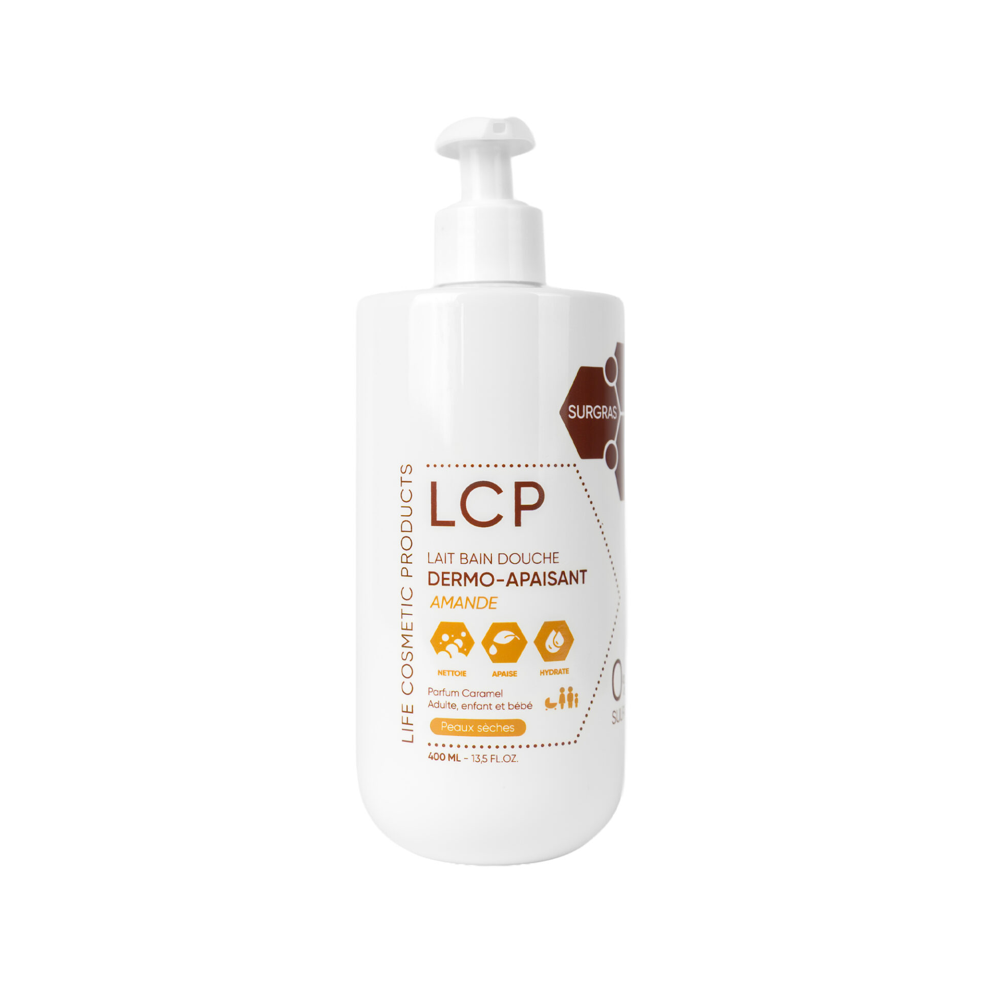 LCP Lait Douche Amande Peaux Seches 400ml